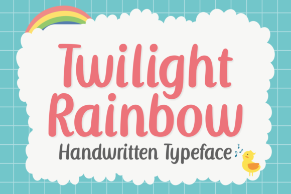 Twilight Rainbow Font Poster 1
