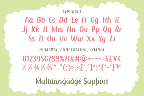 Twilight Rainbow Font Poster 2