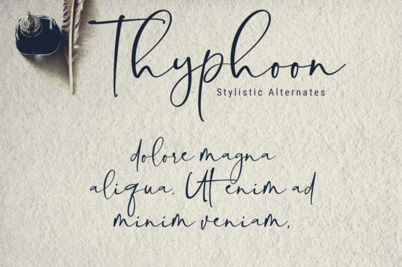 Typhoon Font Poster 2