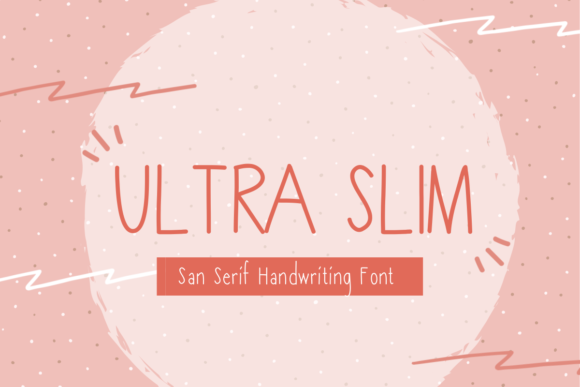 Ultra Slim Font Poster 1