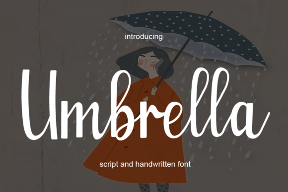 Umbrella Font Poster 1