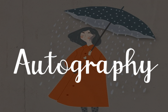 Umbrella Font Poster 2