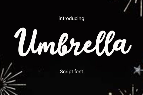 Umbrella Font Poster 1