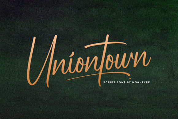 Uniontown Font Poster 1