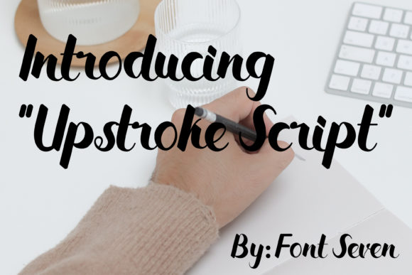 Upstroke Script Font Poster 1