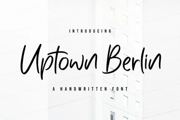 Uptown Berlin Font Poster 1