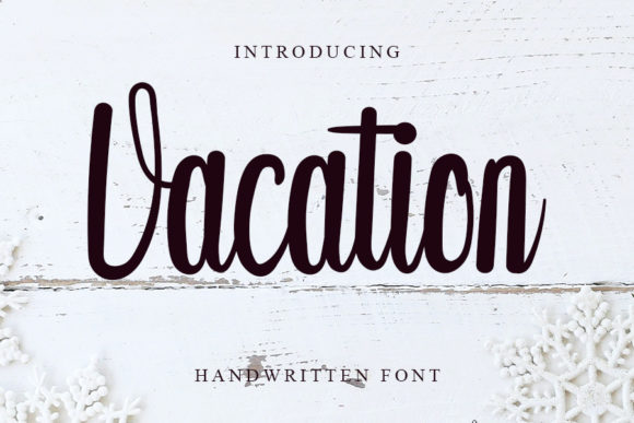 Vacation Font Poster 1