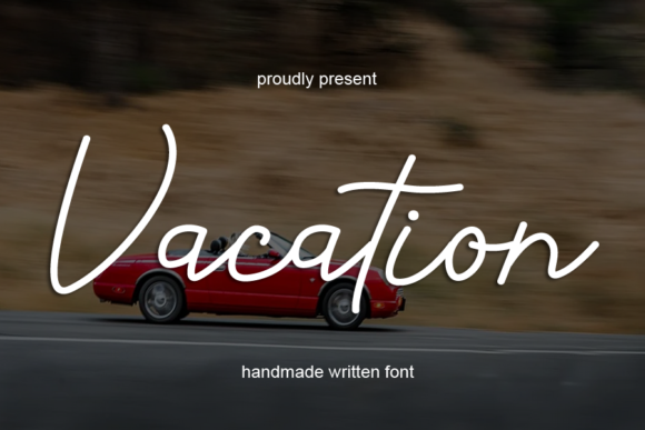 Vacation Font Poster 1