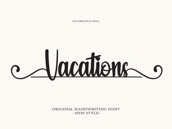 Vacation Font