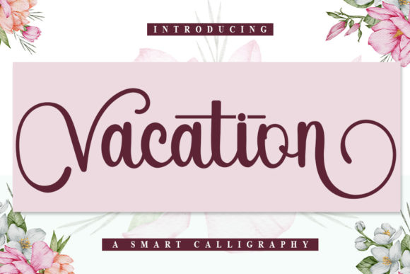 Vacation Font Poster 1