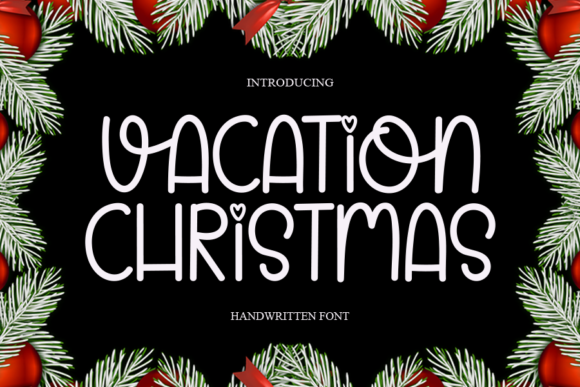 Vacation Christmas Font Poster 1