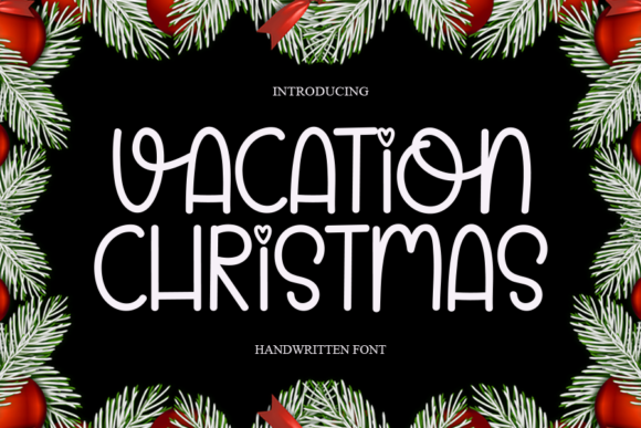 Vacation Christmas Font Vacation Christmas Font Poster 1