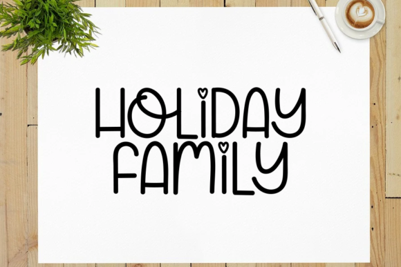 Vacation Christmas Font Poster 3
