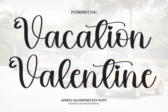 Vacation Valentine Font Poster 1