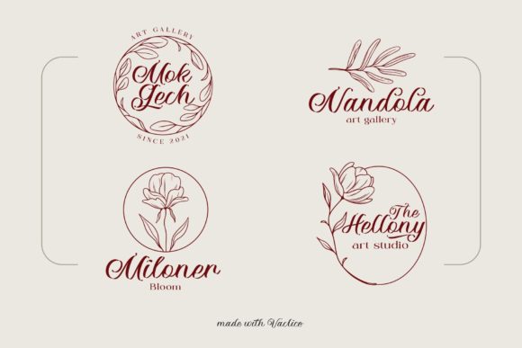 Vaclice Script Font Poster 7