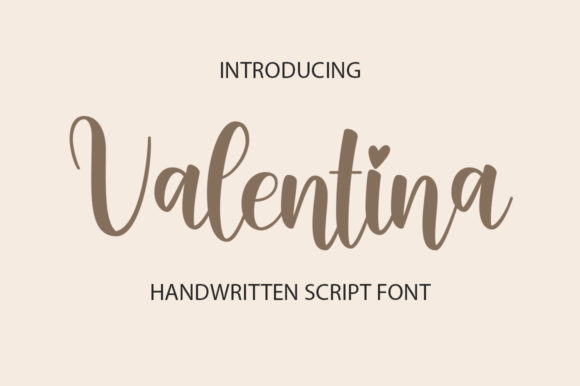Valentina Font Poster 1