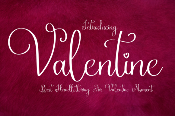 Valentine Font Poster 1