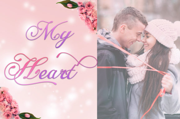Valentine Font Poster 3