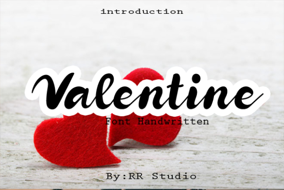 Valentine Font Poster 1