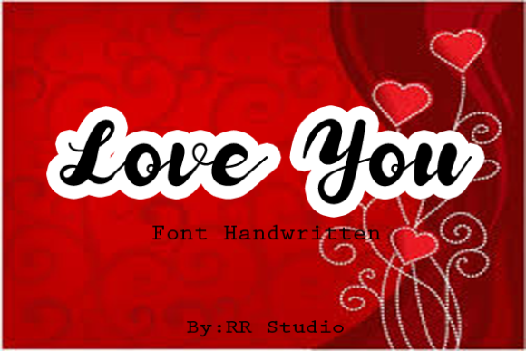 Valentine Font Poster 3