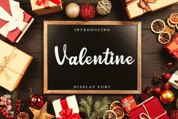 Valentine Font Valentine Font Poster 1