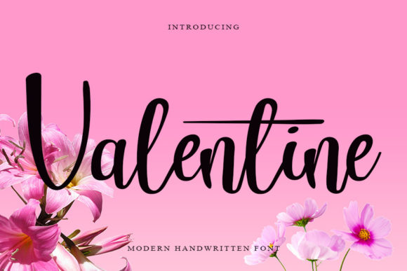 Valentine Font Poster 1