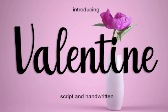 Valentine Font Poster 1