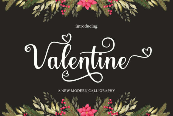 Valentine Font Poster 1