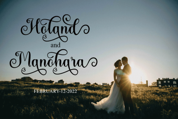 Valentine Font Poster 2