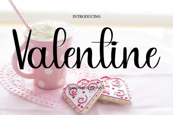 Valentine Font Poster 1