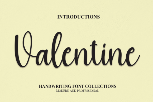 Valentine Font Poster 1