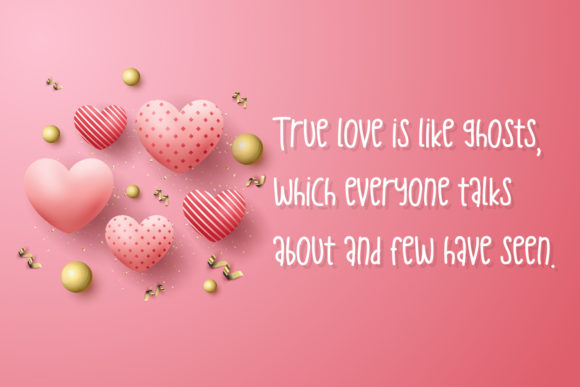 Valentine Font Poster 2