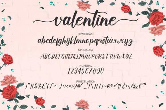 Valentine Font Poster 6