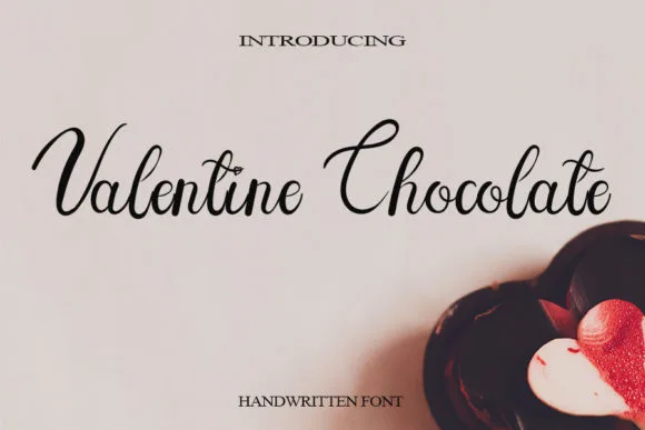 Valentine Chocolate Font Valentine Chocolate Font Poster 1