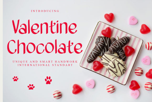 Valentine Chocolate Font Poster 1