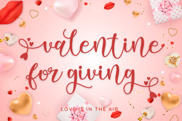 Valentine Dancing Font Poster 2