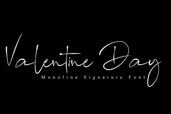 Valentine Day Font Poster 1