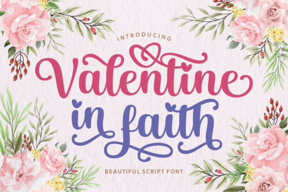 Valentine in Faith Font