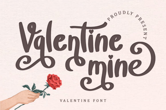 Valentine Mine Font Poster 1