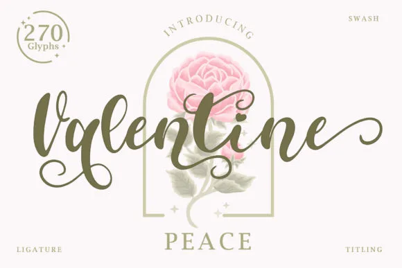Valentine Peace Font Valentine Peace Font Poster 1