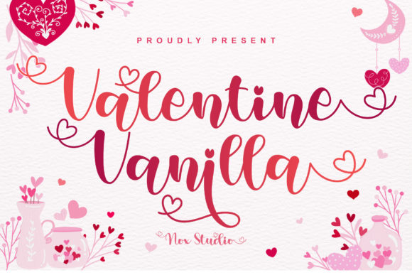 Valentine Vanilla Font Poster 1