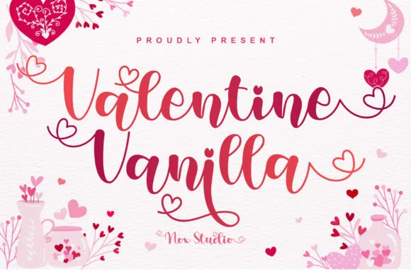 Valentine Vanilla Font Valentine Vanilla Font Poster 1