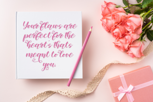 Valentine Vanilla Font Poster 2