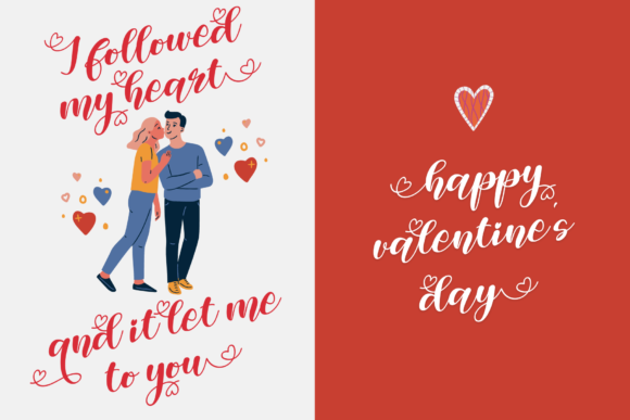 Valentine Vanilla Font Poster 4
