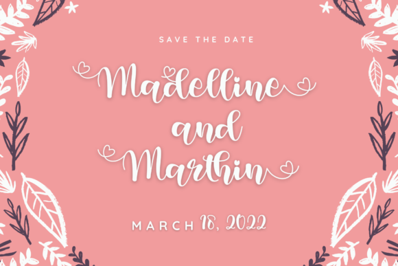 Valentine Vanilla Font Poster 5
