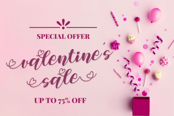 Valentine Vanilla Font Poster 6