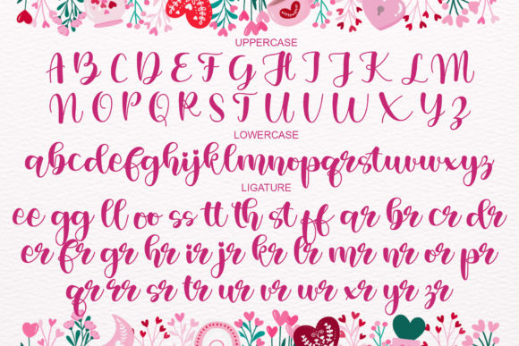 Valentine Vanilla Font Poster 9