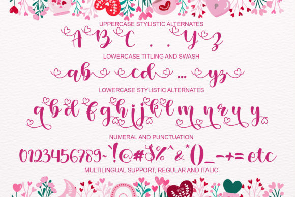 Valentine Vanilla Font Poster 10