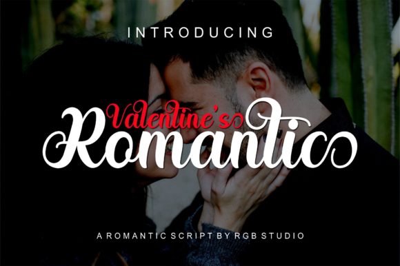 Valentines Romantic Font Poster 1