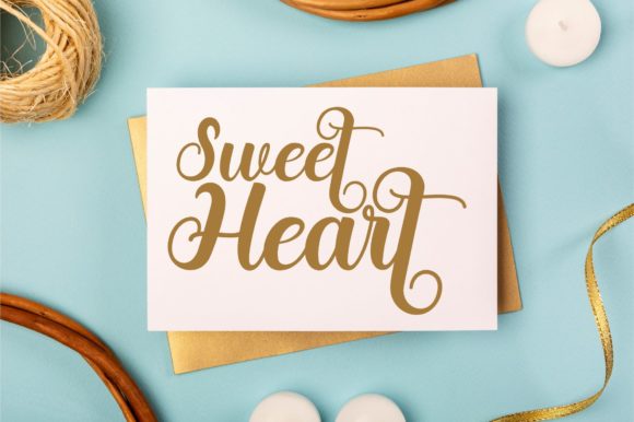 Valentines Romantic Font Poster 2